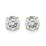 Load image into Gallery viewer, 14K Yellow Gold 1-Carat tw I1 J-K Diamond Stud Push-on Post Earrings
