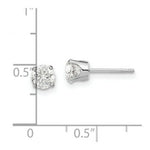 Load image into Gallery viewer, 14K White Gold 1-Carat tw I1 J-K Diamond Stud Push-on Post Earrings
