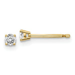 Load image into Gallery viewer, 14K Yellow Gold .15-Carat tw I1 J-K Diamond Stud Push-on Post Earrings
