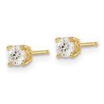 Load image into Gallery viewer, 14K Yellow Gold 1/2-Carat tw I1 J-K Diamond Stud Push-on Post Earrings
