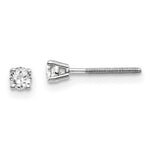 Load image into Gallery viewer, 14K White Gold 1/5-Carat tw SI3 G-I Diamond Stud Thread on/off Post Earrings

