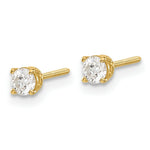 Load image into Gallery viewer, 14K Yellow Gold 1/3-Carat tw SI3 G-I Diamond Stud Thread on/off Post Earrings
