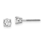 Load image into Gallery viewer, 14K White Gold .60-Carat tw SI3 G-I Diamond Stud Thread on/off Post Earrings
