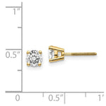 Load image into Gallery viewer, 14K Yellow Gold .85-Carat tw SI3 G-I Diamond Stud Thread on/off Post Earrings
