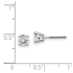 Load image into Gallery viewer, 14K White Gold .85-Carat tw VS2/SI1 G-I Diamond Stud Thread on/off Post Earrings
