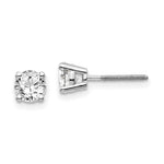 Load image into Gallery viewer, 14K White Gold .95-Carat tw VS2/SI1 G-I Diamond Stud Thread on/off Post Earrings
