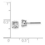 Load image into Gallery viewer, 14K White Gold 1-Carat tw VS2/SI1 G-I Diamond Stud Thread on/off Post Earrings
