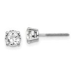 Load image into Gallery viewer, 14K White Gold 1-Carat tw VS2/SI1 G-I Diamond Stud Thread on/off Post Earrings
