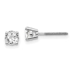 Load image into Gallery viewer, 14K White Gold 3/4-Carat tw VS2/SI1 G-I Diamond Stud Thread on/off Post Earrings
