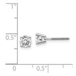 Load image into Gallery viewer, 14K White Gold 3/4-Carat tw VS2/SI1 G-I Diamond Stud Thread on/off Post Earrings
