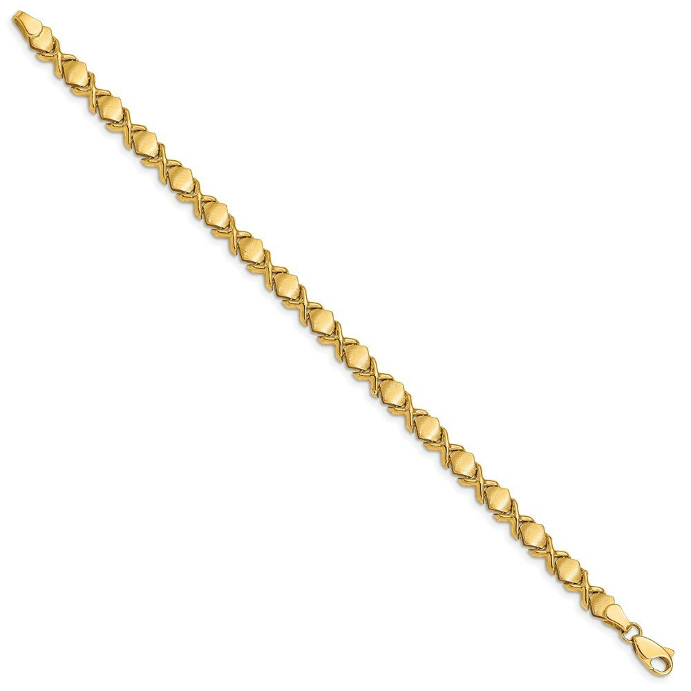 7" Length Bracelet 14K Yellow Gold Fancy Bracelet