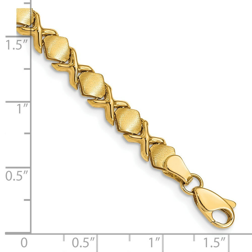 7" Length Bracelet 14K Yellow Gold Fancy Bracelet