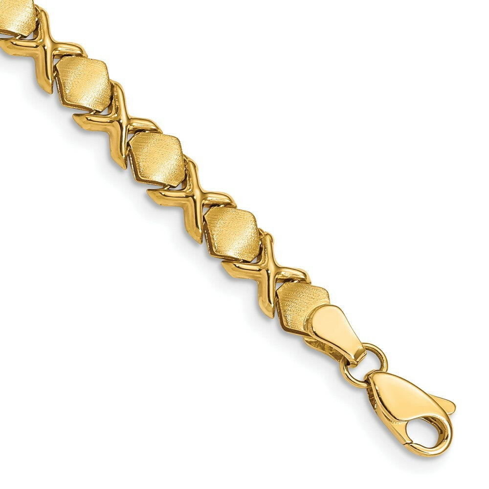 7" Length Bracelet 14K Yellow Gold Fancy Bracelet