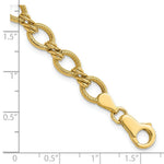 Load image into Gallery viewer, 7" Length Bracelet 14K Yellow Gold Fancy Bracelet
