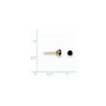Load image into Gallery viewer, 14K Yellow Gold 3/4-Carat tw Black Diamond Stud Earrings
