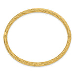 Load image into Gallery viewer, 14K Yellow Gold 4/16 Oversize Swirl Hinged Bangle Bracelet
