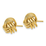 Load image into Gallery viewer, 14K Yellow Gold Polished Triple Knot Post Earrings
