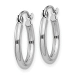 Load image into Gallery viewer, 14K White Gold Lightweight Hoop Earrings  15mm length
