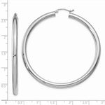 Load image into Gallery viewer, 14K Yellow Gold Polished 4mm Lightweight Round Hoop Earrings 60mm length
