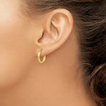 Load image into Gallery viewer, 14K Yellow Gold Polished Hoop Earring 15mm length
