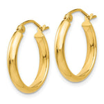 Load image into Gallery viewer, 14K Yellow Gold Polished Hoop Earring 18mm length
