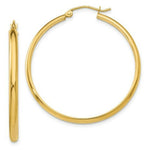 Load image into Gallery viewer, 14K Yellow Gold Polished Hoop Earring 37mm length
