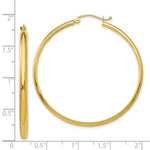Load image into Gallery viewer, 14K Yellow Gold Polished Hoop Earring 43mm length
