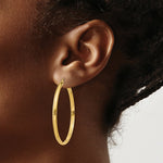 Load image into Gallery viewer, 14K Yellow Gold Polished Hoop Earring 43mm length
