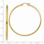 Load image into Gallery viewer, 14K Yellow Gold Polished Hoop Earring 56mm length
