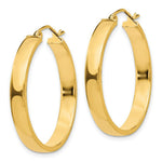 Load image into Gallery viewer, 14K Yellow Gold Polished Hoop Earring 28mm length
