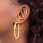 Load image into Gallery viewer, 14K Yellow Gold Polished Hoop Earring 45mm length
