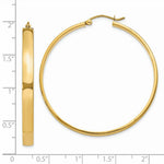 Load image into Gallery viewer, 14K Yellow Gold Polished Hoop Earring 45mm length
