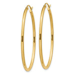 Load image into Gallery viewer, 14K Yellow Gold Oval Polished Hoop Earring  28mm length

