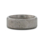 Load image into Gallery viewer, Mens Flat Titanium Beveled Edges Meteorite Pattern Wedding Ring - 8mm Wide - Style name: ASTRAIOS

