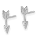 Load image into Gallery viewer, 14k White Gold Polished Arrow Post Earrings
