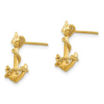 Load image into Gallery viewer, 14K Yellow Gold 3-D Anchor with Rope Post Earrings
