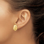 Load image into Gallery viewer, 14K Yellow Gold Large Sanddollar Post Earrings
