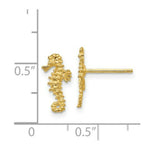 Load image into Gallery viewer, 14K Yellow Gold Mini Seahorse Post Earrings
