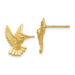 Load image into Gallery viewer, 14K Yellow Gold Hummingbird Post Earrings
