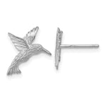 Load image into Gallery viewer, 14k White Gold Hummingbird Earrings
