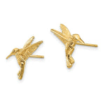 Load image into Gallery viewer, 14K Yellow Gold Hummingbird Post Earrings
