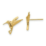 Load image into Gallery viewer, 14K Yellow Gold Hummingbird Post Earrings
