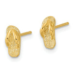Load image into Gallery viewer, 14K Yellow Gold Polished Flip Flop Post Earrings

