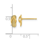 Load image into Gallery viewer, 14K Yellow Gold Polished Flip Flop Post Earrings
