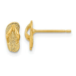 Load image into Gallery viewer, 14K Yellow Gold Polished Flip Flop Post Earrings
