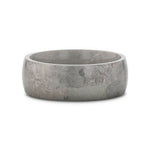 Load image into Gallery viewer, Mens Domed Titanium with Meteorite Pattern Wedding Ring - 8mm Wide - Style name: MAGELLANIC
