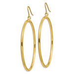 Load image into Gallery viewer, 14K Yellow Gold Tube Hoop Dangle Earrings
