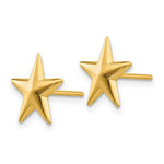 Load image into Gallery viewer, 14K Yellow Gold Nautical Star Post Earrings
