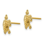 Load image into Gallery viewer, 14K Yellow Gold Sea Turtle Post Earrings
