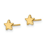Load image into Gallery viewer, 14K Yellow Gold Polished Star Post Earrings
